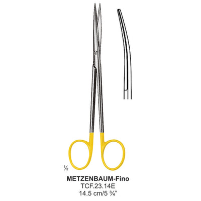 TC-Metzenbaum-Fino Delicate Dissecting Scissors, Curved, Sharp-Sharp, 14.5cm  (TCF-23-14E)