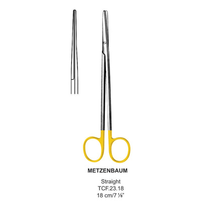 TC-Metzenbaum Dissecting Scissors, Straight, Blunt-Blunt, 18cm  (Tcf.23.18) by Dr. Frigz