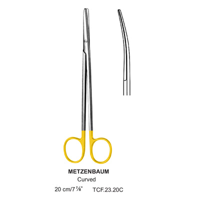 TC-Metzenbaum Dissecting Scissors, Curved, Blunt-Blunt, 20cm  (TCF-23-20C)