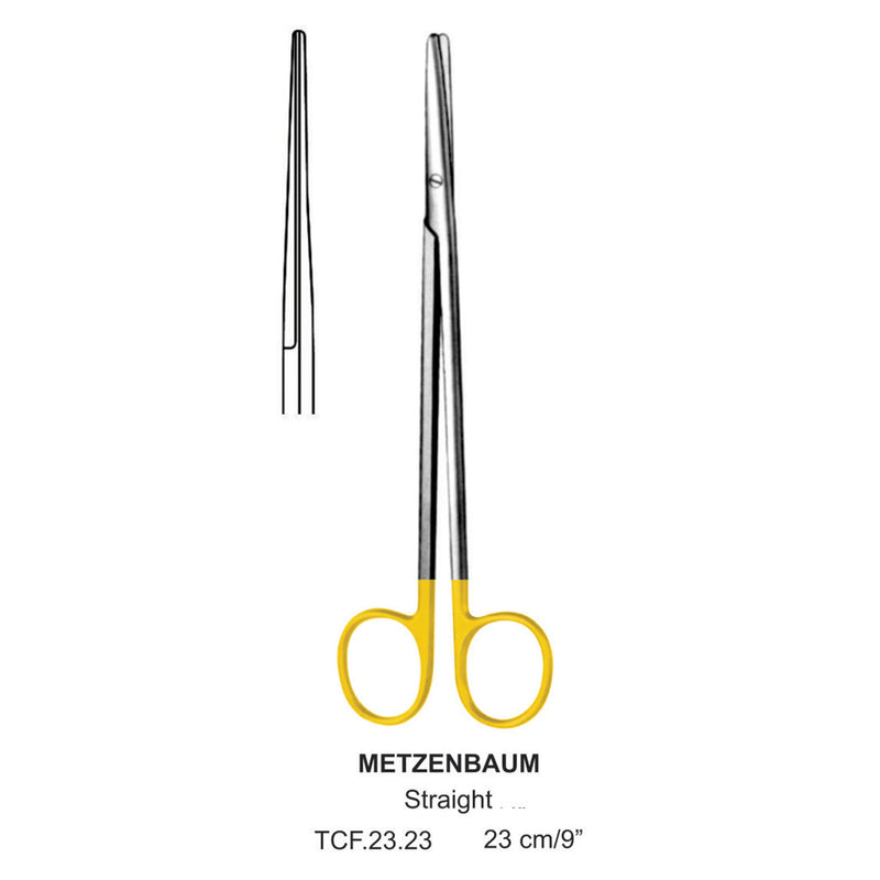 TC-Metzenbaum Dissecting Scissors, Straight, Blunt-Blunt, 23cm  (Tcf.23.23) by Dr. Frigz