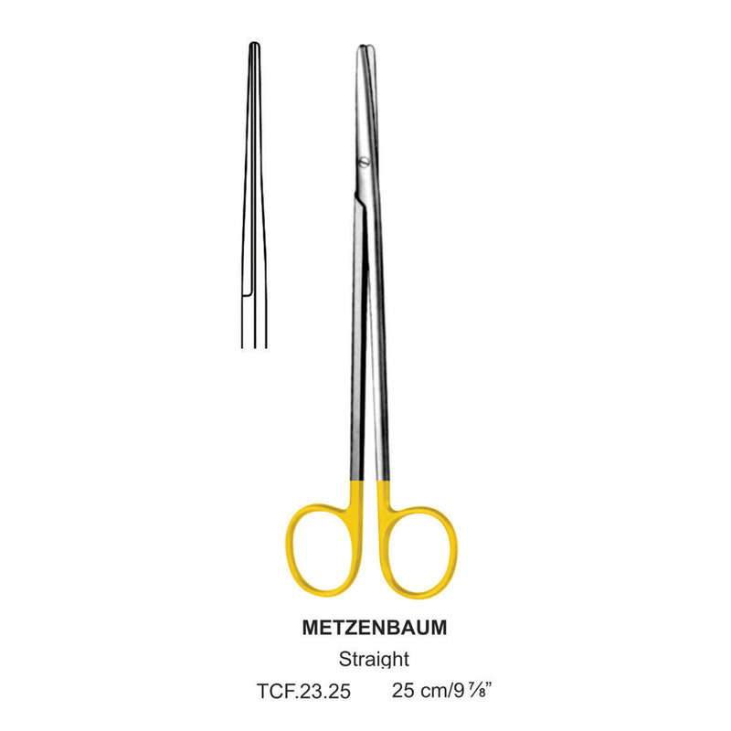 TC-Metzenbaum Dissecting Scissors, Straight, Blunt-Blunt, 25cm  (Tcf.23.25) by Dr. Frigz