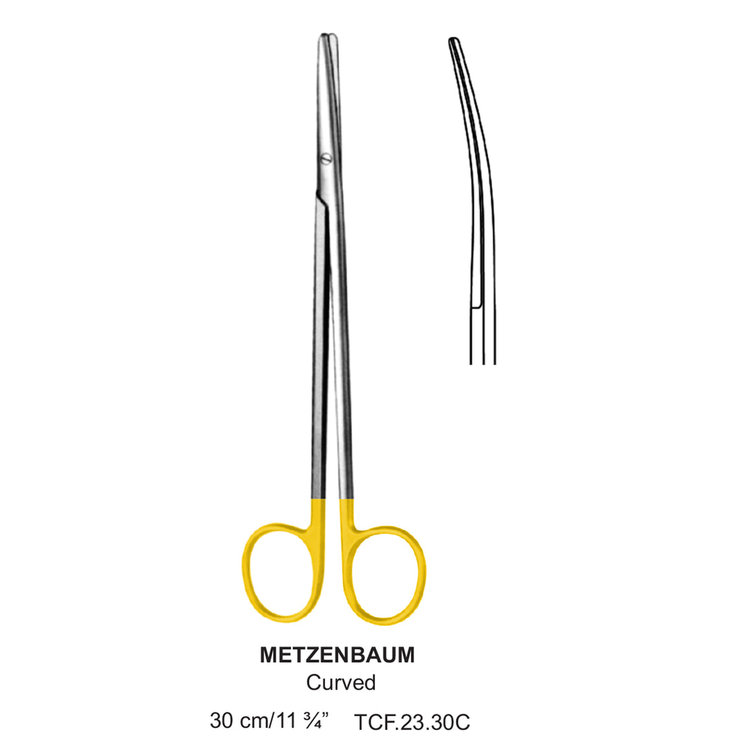 TC-Metzenbaum Dissecting Scissors, Curved, Blunt-Blunt, 30cm  (Tcf.23.30C) by Dr. Frigz