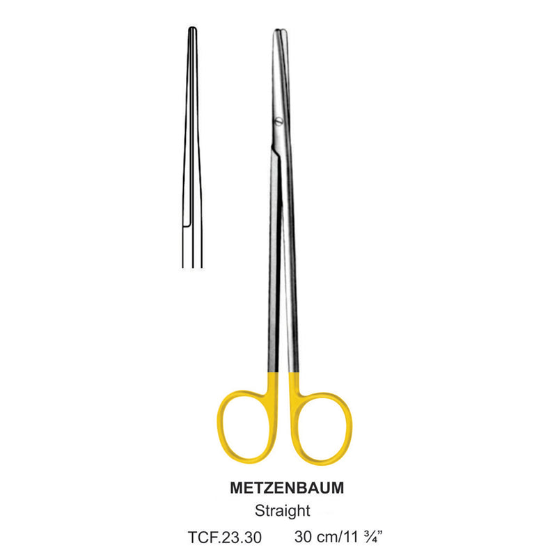 TC-Metzenbaum Dissecting Scissors, Straight, Blunt-Blunt, 30cm  (Tcf.23.30) by Dr. Frigz