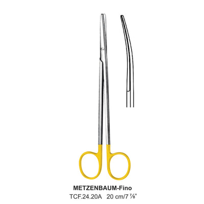 TC-Metzenbaum-Fino Delicate Dissecting Scissors, Curved, Blunt-Blunt,20cm  (TCF-24-20A)