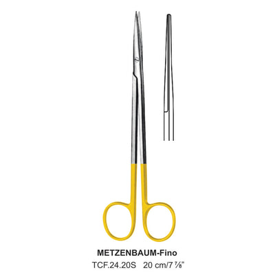 TC-Metzenbaum-Fino Delicate Dissecting Scissors, Straight, Sharp-Sharp, 20cm  (TCF-24-20S)