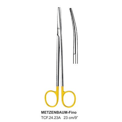 TC-Metzenbaum-Fino Delicate Dissecting Scissors, Curved, Blunt-Blunt,23cm  (TCF-24-23A)
