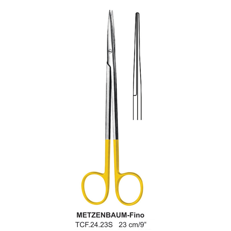 TC-Metzenbaum-Fino Delicate Dissecting Scissors, Straight, Sharp-Sharp, 23cm  (Tcf.24.23S) by Dr. Frigz