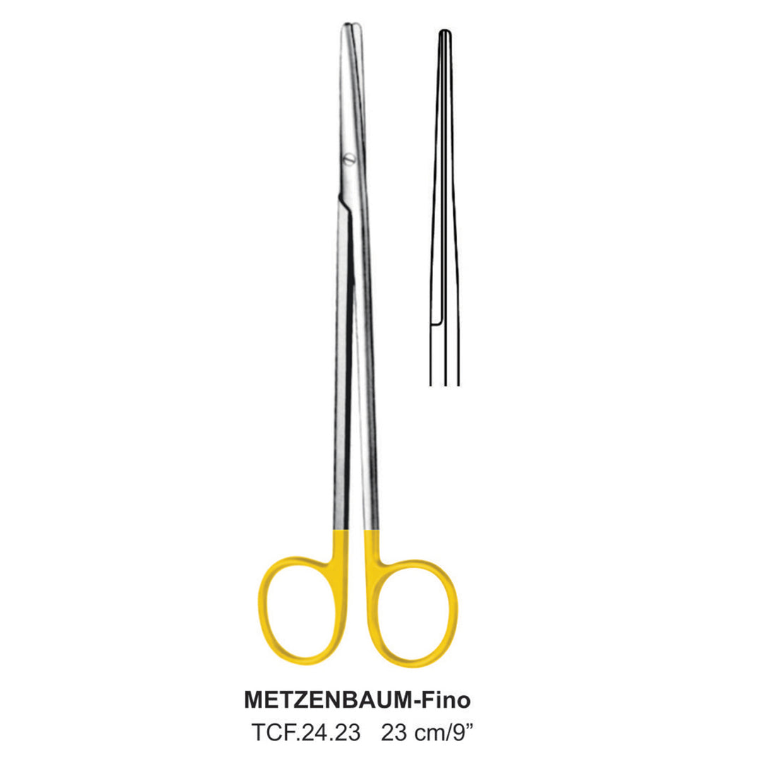 TC-Metzenbaum-Fino Delicate Dissecting Scissors, Straight, Blunt-Blunt, 23cm  (Tcf.24.23) by Dr. Frigz