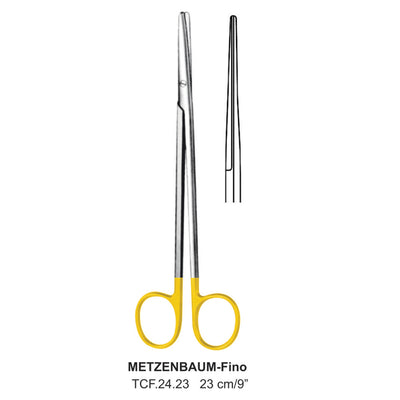 TC-Metzenbaum-Fino Delicate Dissecting Scissors, Straight, Blunt-Blunt, 23cm  (Tcf.24.23) by Dr. Frigz