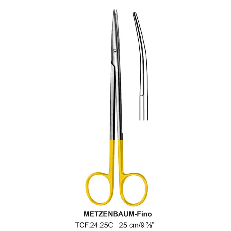 TC-Metzenbaum-Fino Delicate Dissecting Scissors, Curved, Sharp-Sharp,25cm  (Tcf.24.25C) by Dr. Frigz