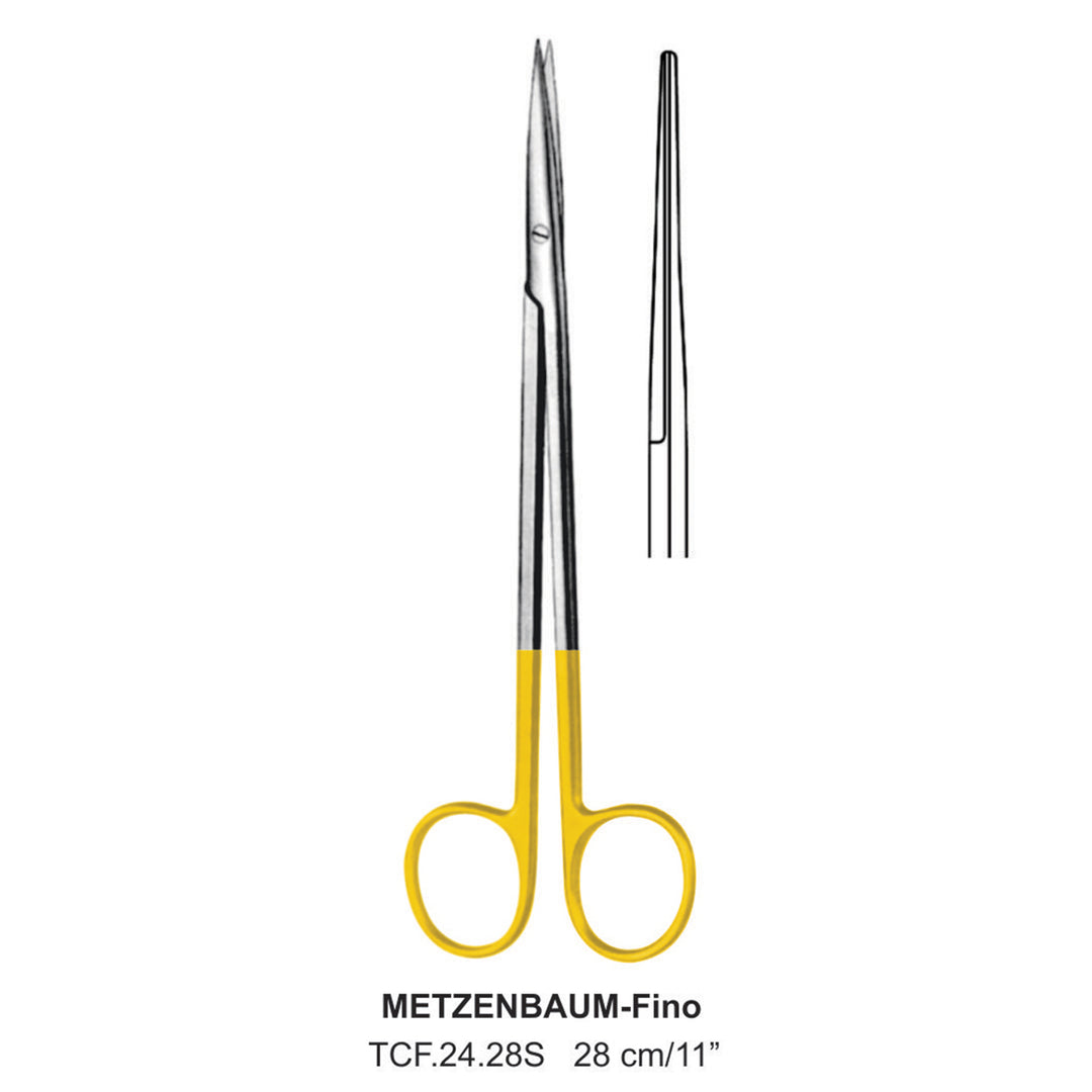 TC-Metzenbaum-Fino Delicate Dissecting Scissors, Straight, Sharp-Sharp, 28cm  (Tcf.24.28S) by Dr. Frigz
