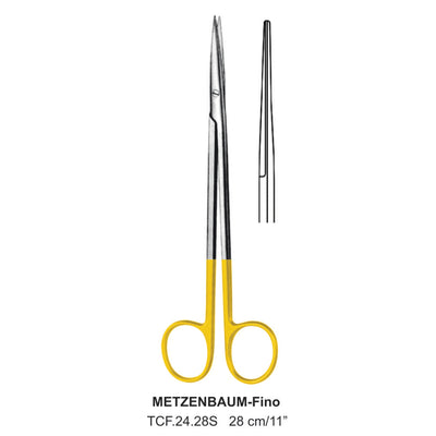 TC-Metzenbaum-Fino Delicate Dissecting Scissors, Straight, Sharp-Sharp, 28cm  (TCF-24-28S)