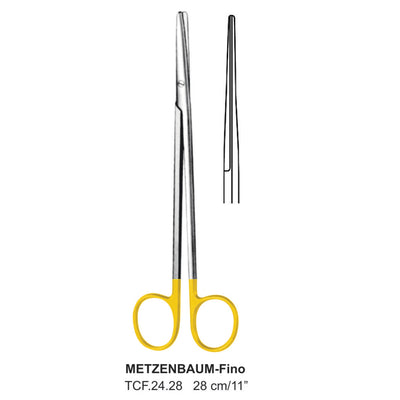 TC-Metzenbaum-Fino Delicate Dissecting Scissors, Straight, Blunt-Blunt, 28cm  (TCF-24-28)