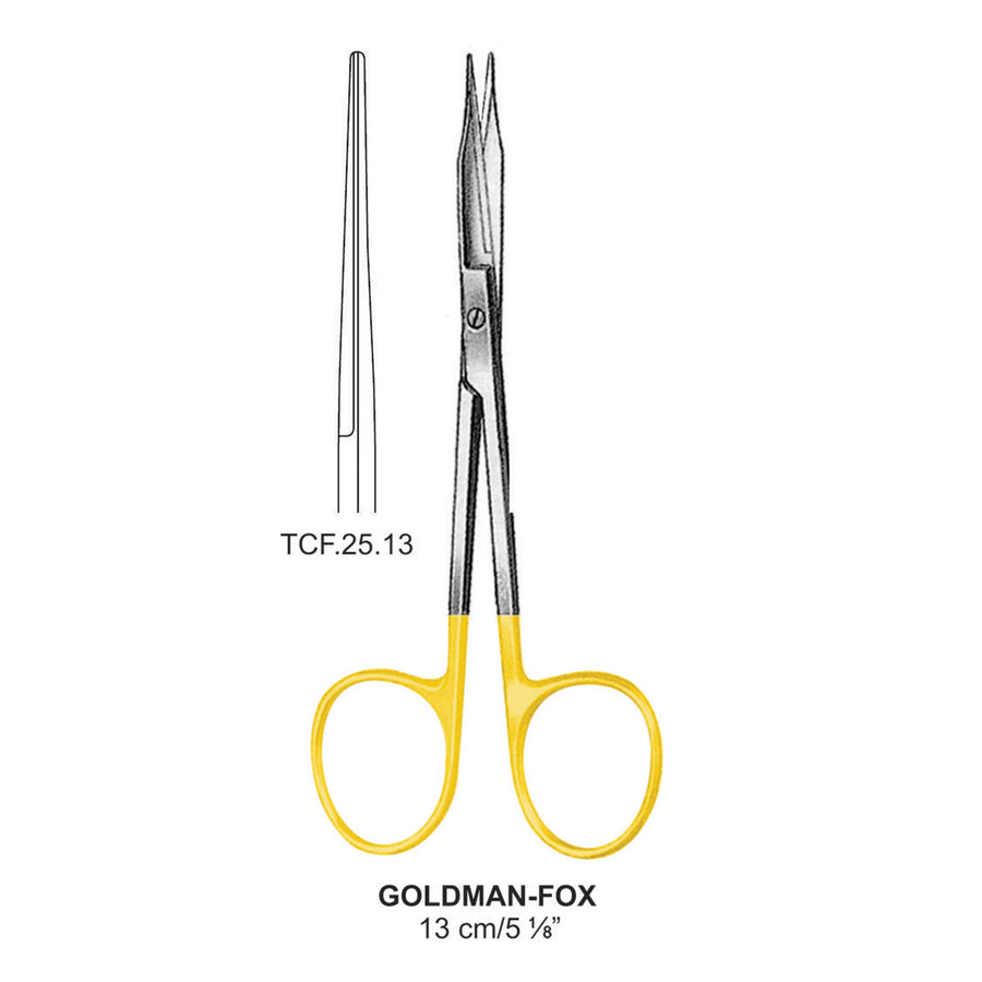 TC-Goldman-Fox Scissors, Straight, 13cm (Tcf.25.13) by Dr. Frigz