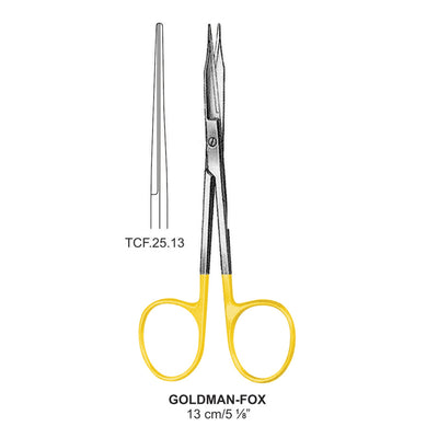 TC-Goldman-Fox Scissors, Straight, 13cm (TCF-25-13)