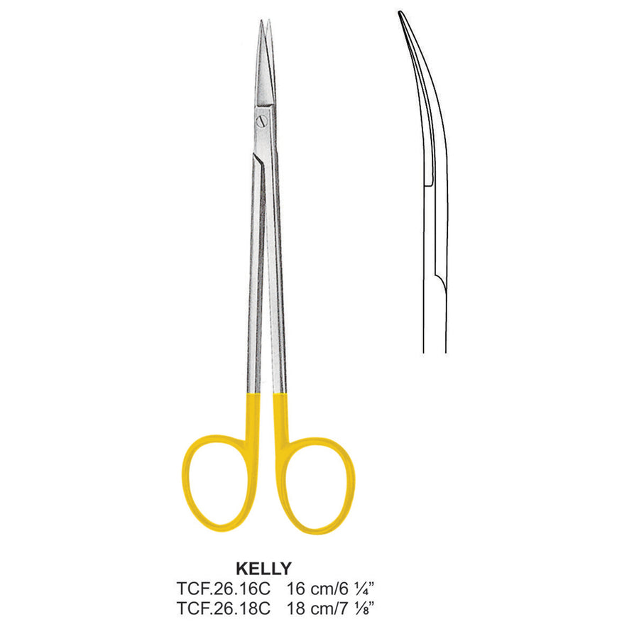 TC-Kelly Operating Scissors, Straight, 18cm (Tcf.26.16C) by Dr. Frigz