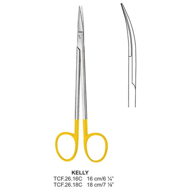 TC-Kelly Operating Scissors, Straight, 18cm (TCF-26-16C)