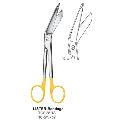 TC-Lister Bandage Scissors, 18cm (TCF-28-18)