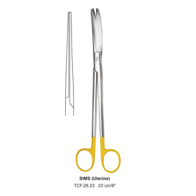 TC-Sims (Uterine) Scissors, Straight, 23cm (TCF-28-23)