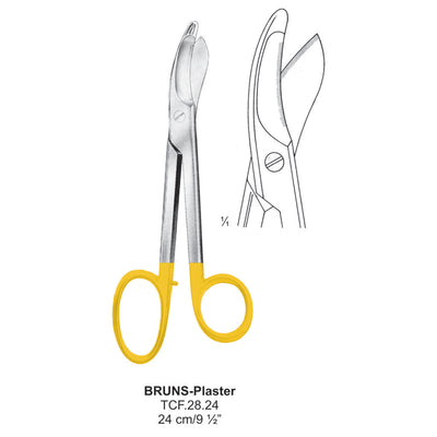 TC-Bruns-Plaster Scissors, 24cm  (Tcf.28.24) by Dr. Frigz