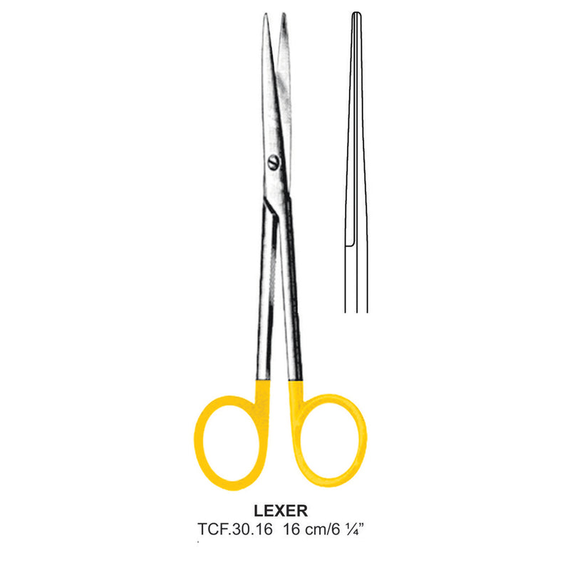 TC-Lexer Operating Scissors, Straight, 16cm (Tcf.30.16) by Dr. Frigz
