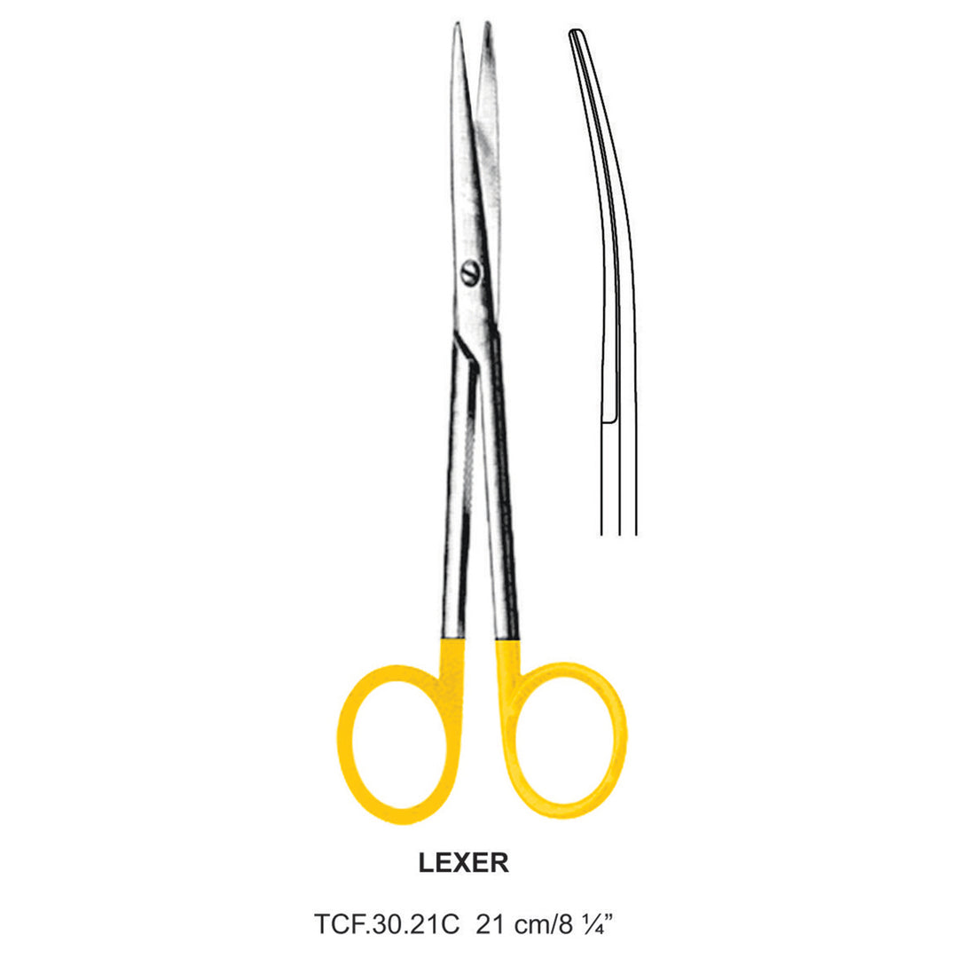 TC-Lexer Operating Scissors, Curved, 21cm (Tcf.30.21C) by Dr. Frigz