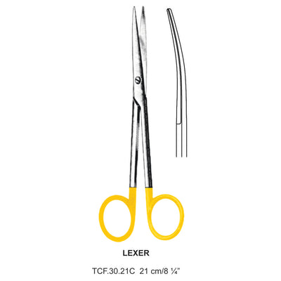 TC-Lexer Operating Scissors, Curved, 21cm (Tcf.30.21C) by Dr. Frigz