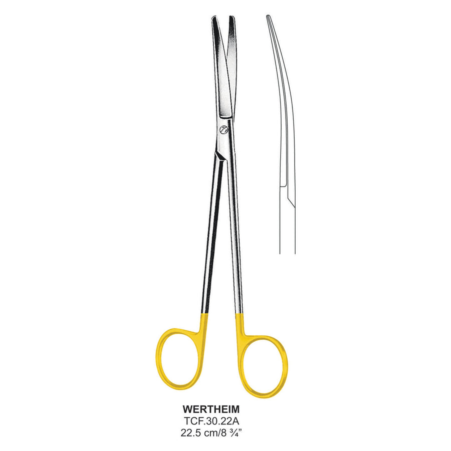 TC-Wertheim Scissors, Curved, 22.5cm (Tcf.30.22A) by Dr. Frigz