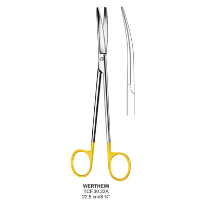 TC-Wertheim Scissors, Curved, 22.5cm (Tcf.30.22A) by Dr. Frigz