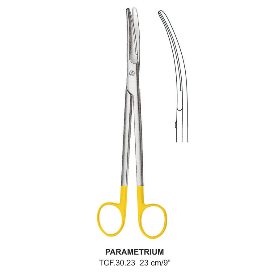 TC-Parametrium Operating Scissors, Curved, 23cm  (Tcf.30.23) by Dr. Frigz