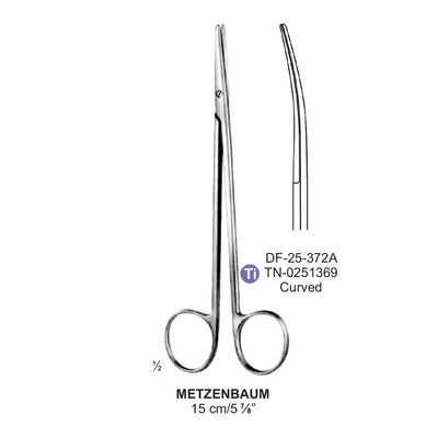 Titanium-Metzenbaum Operating Scissors, Curved, 15cm  (Tn-0251369) by Dr. Frigz