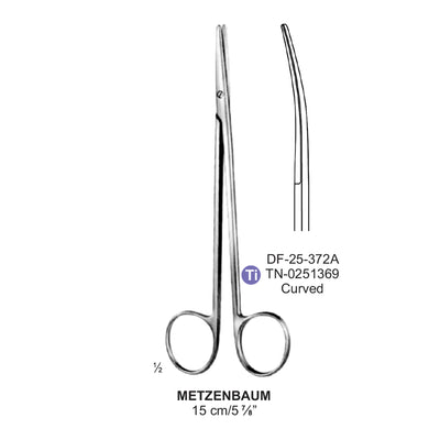 Titanium-Metzenbaum Operating Scissors, Curved, 15cm (TN-0251369)