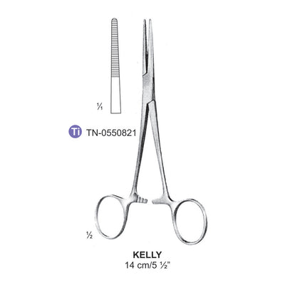 Titanium-Kelly Artery Forceps, Straight, 14cm (TN-0550821)
