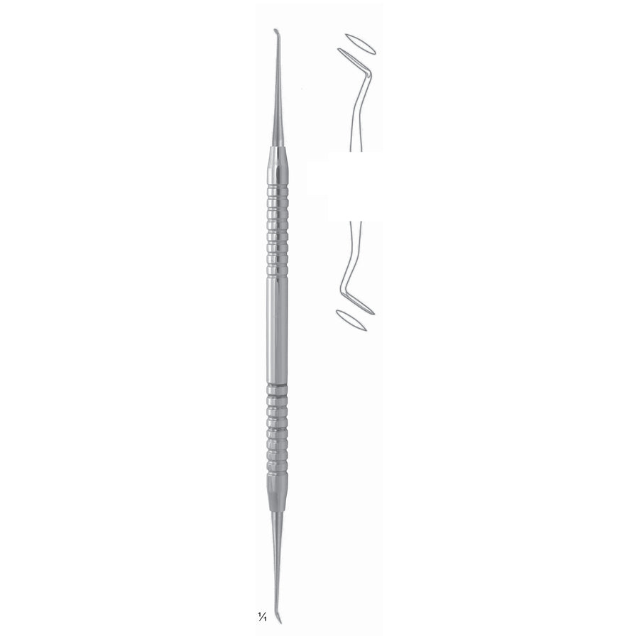 Mercury Wax 17.5cm Solid Handle Fig 1 6 mm Micro Carver, For Removing Superfluous Filling Material (Apicoectomy) (U-011-02) by Dr. Frigz