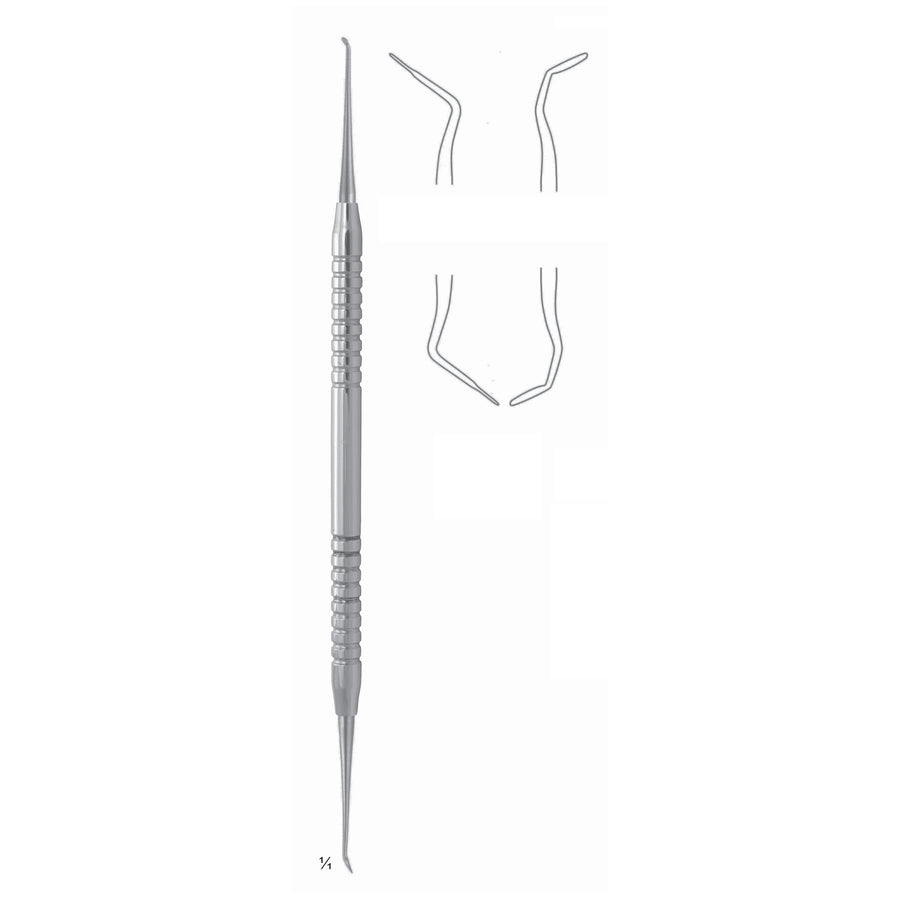 Usc Wax 17.5cm Solid Handle Fig 2 6 mm Micro Carver, For Removing Superfluous Filling Material (Apicoectomy) (U-012-03) by Dr. Frigz