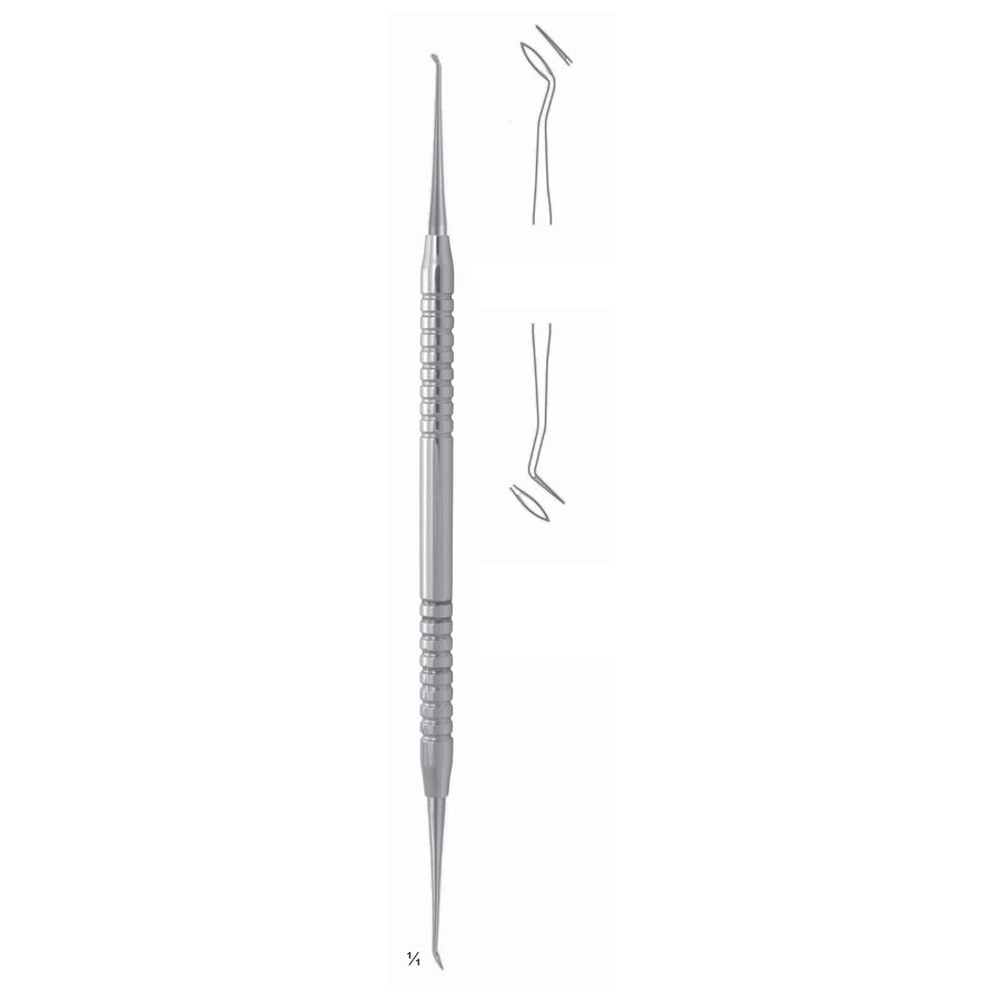 Wax 17.5cm Solid Handle Fig 104 6 mm Micro Carver, For Removing Superfluous Filling Material (Apicoectomy) (U-013-04) by Dr. Frigz