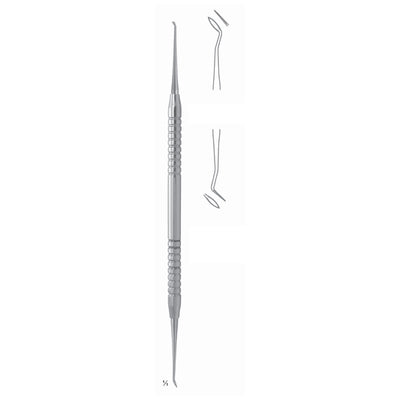 Wax 17.5cm Solid Handle Fig 104 6 mm Micro Carver, For Removing Superfluous Filling Material (Apicoectomy) (U-013-04)