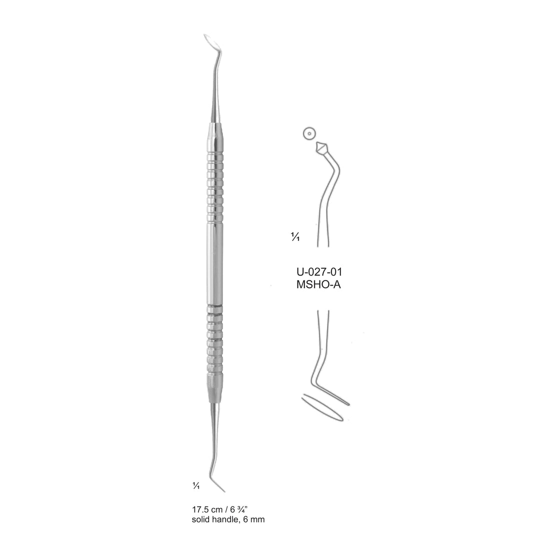 Wax 17.5cm Solid Handle Msho-A 6 mm (U-027-01) by Dr. Frigz