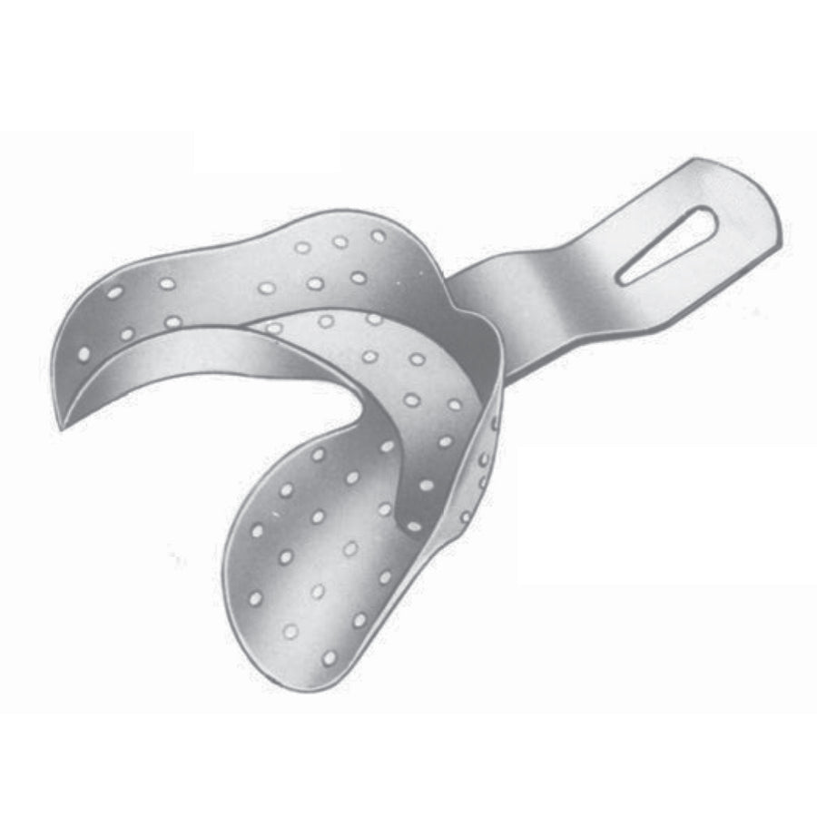 Perforated Impression Trays Form Pu (Inf/P), For Partially Toothed Lower Jaw Fig 1 (V-020-01) by Dr. Frigz
