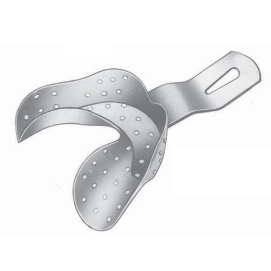 Perforated Impression Trays Form Pu (Inf/P), For Partially Toothed Lower Jaw Fig 2 (V-021-02) by Dr. Frigz