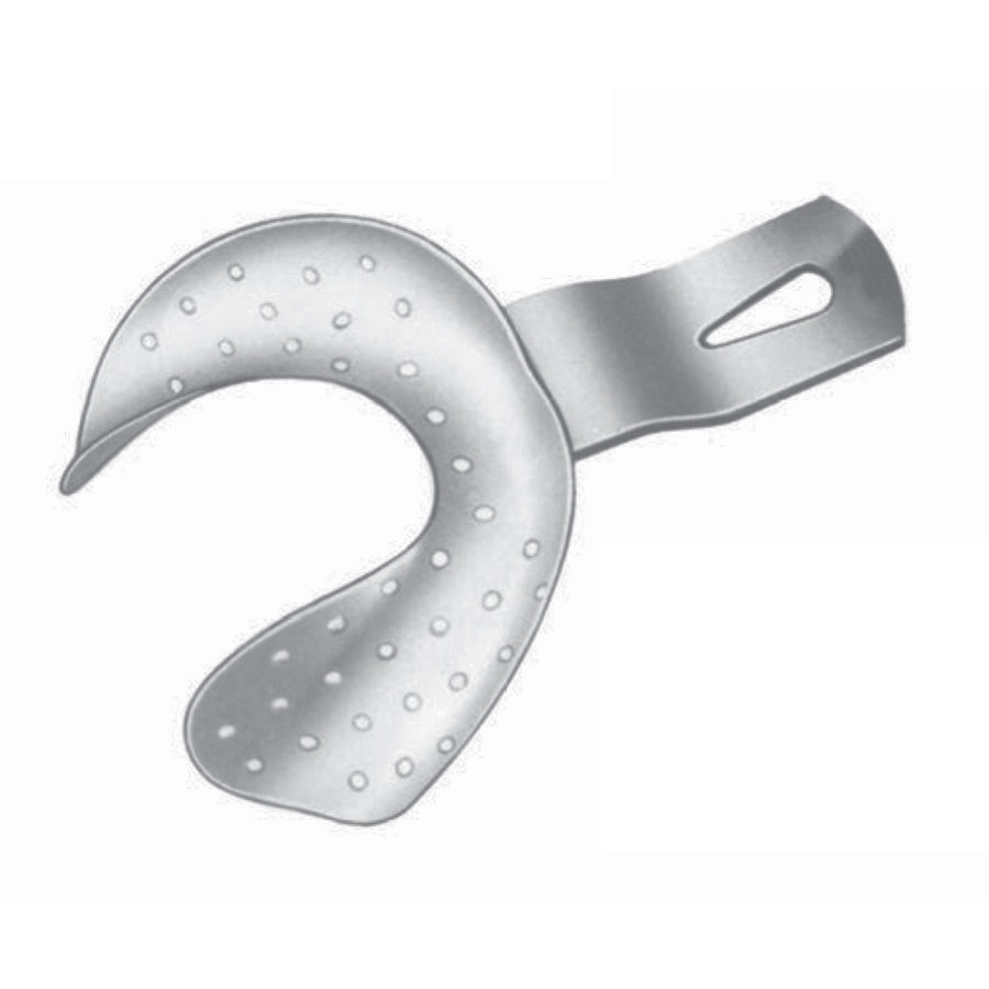 Perforated Impression Trays Form Uu (Inf/U), For Edentulous Lower Jaw Fig 1 (V-023-01) by Dr. Frigz