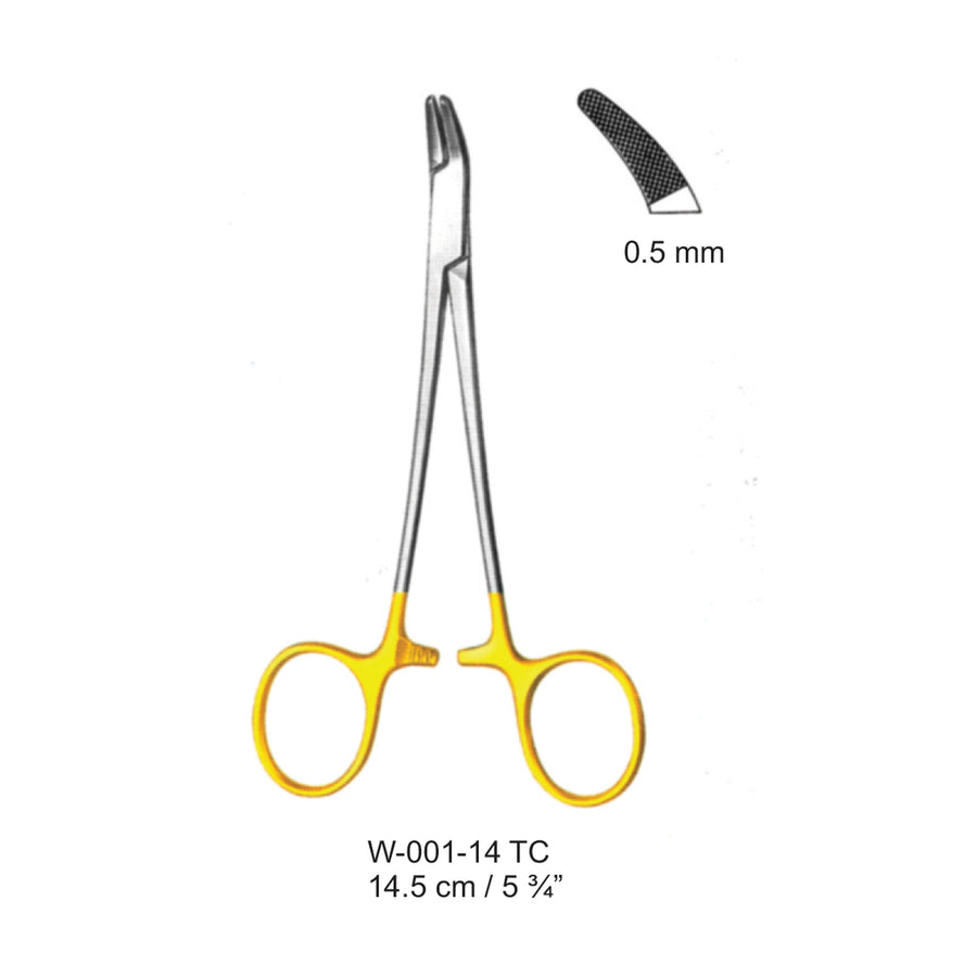 Technic Pliers Curved Tc 14.5cm 0.5 mm (W-001-14Tc) by Dr. Frigz