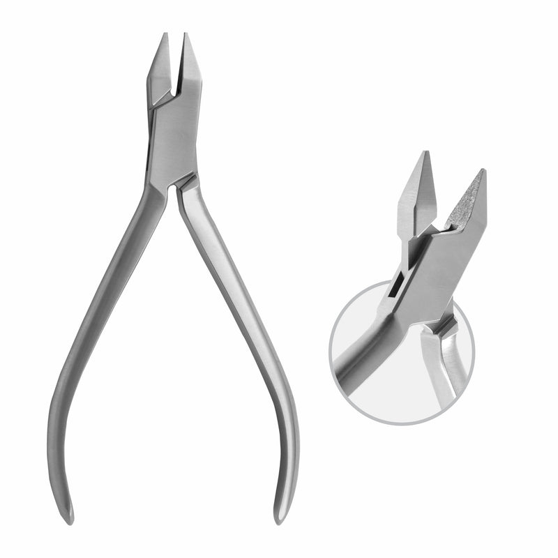 Adams Pliers Maxi, With Two Smooth, Rectangular Beaks , Tungsten Carbide Coded.: Max Wire Thickness: Dia 0.8 mm , Hard 12 cm  (W-052-12) by Dr. Frigz