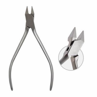 Adams Pliers Medium, With Two Smooth, Rectangular Beaks. Max Thickness: Dia 0.7 mm , Hard ,15cm (W-054-15)