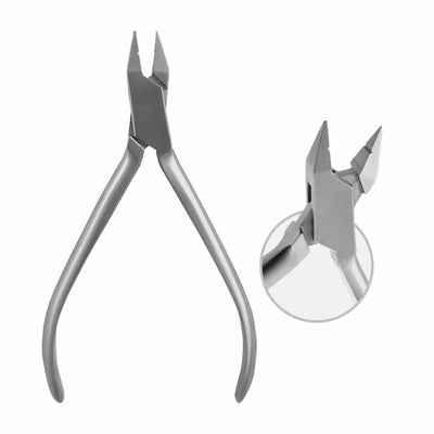 Adams Pliers Medium With Two Smooth , Rectangular Beaks. Tungsten Carbide Coated, Max Wire Thickness: Dia 0.7 mm , Spring Hard , 12 cm (W-055-12) by Dr. Frigz