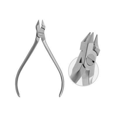 Anderer 3-Prong Pliers Extra-Mini For Bending Niti Wires/Arches,Max Wire Thickness: Ø 0.5 Mm, Hart, F 0.48 X 0.64 Mm / 19 X 25 ,12 Cm (W-060-12) by Raymed