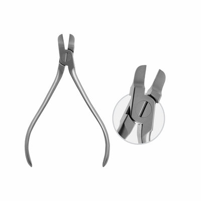 Angle/ Tweed Ribbon Arch Pliers For Applying Torque To Square With Hard Metal Inserts.Max. Wire Thickness: F 0.56 X 0.70 Mm / 22 X 28 , 12 Cm  (W-061-12) by Raymed