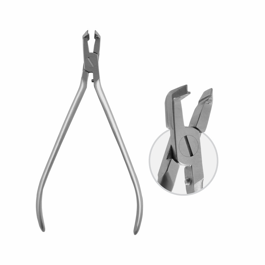 Distal End Cutter Mini Wire Holder. With Hard Metal Inserts. Length: 14.0 Cm, Wire Thickness: F 0.56 X 0.70 Mm / 22 X 28 , 14 Cm  (W-070-14) by Raymed