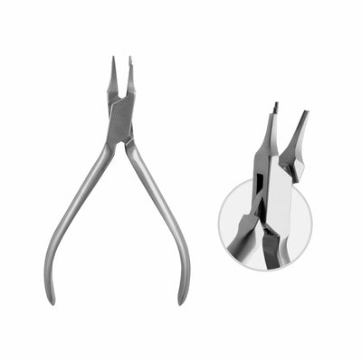 Tweed Loop Forming Pliers For Especially Fine Bendings, Max Wire Thickness: Dia 0.5 mm , Hard , 12.5 cm  (W-074-12) by Dr. Frigz