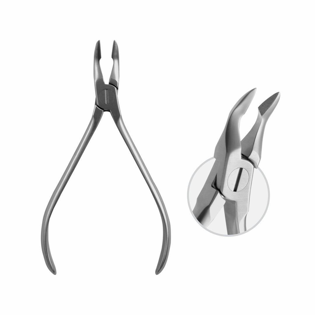 Weingart Universal Pliers For Positioning The Arch And Bending ,  Closing Serrated Tips. With Hard Metal Inserts., Wire Thickness: Dia 0.5 mm , Hard , 13 cm  (W-076-13) by Dr. Frigz